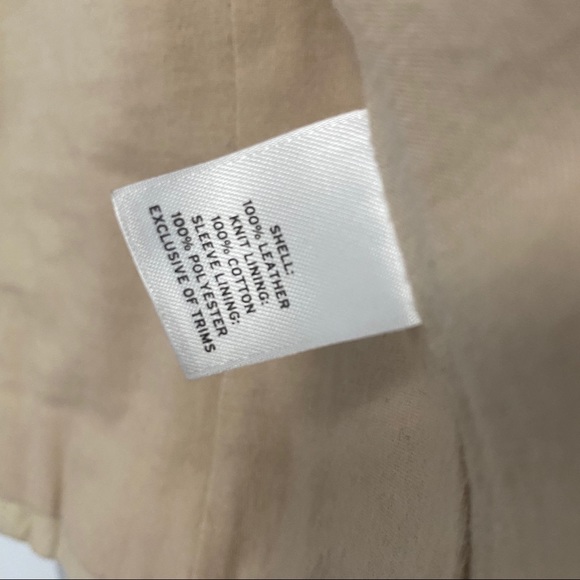 Drape Front Leather Jacket - Picture 9 of 9